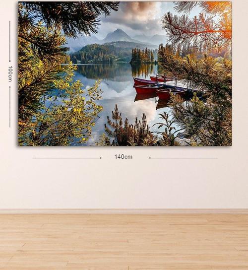 Dev Boyut Dekoratif Kanvas Tablo 100x140 cm