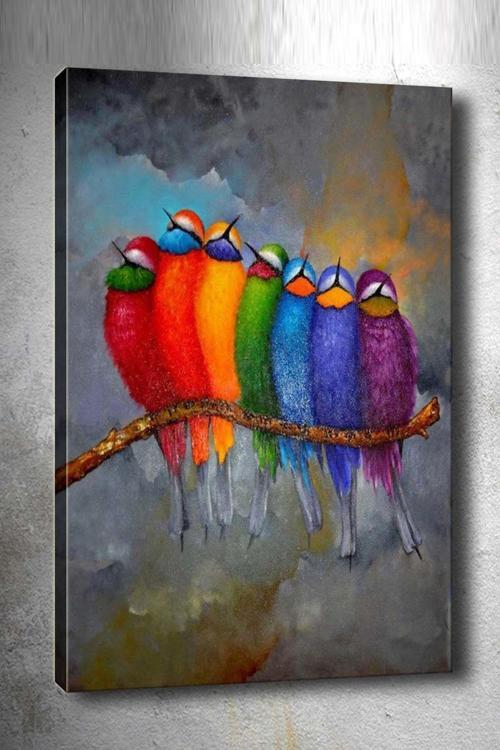 30x40 cm Tropikal Kanvas Tablo