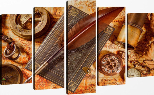 5 Parçalı Kanvas Tablo 60x100 cm