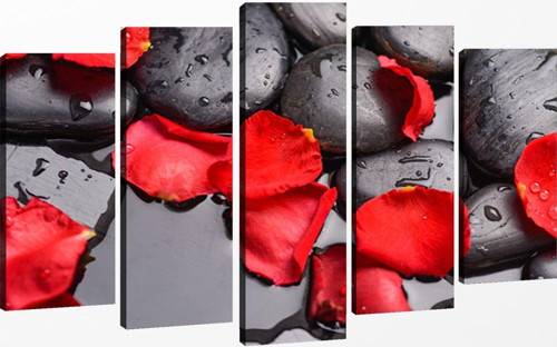 5 Parçalı Kanvas Tablo 60x100 cm