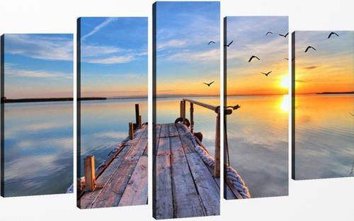 5 Parçalı Kanvas Tablo 60x100 cm