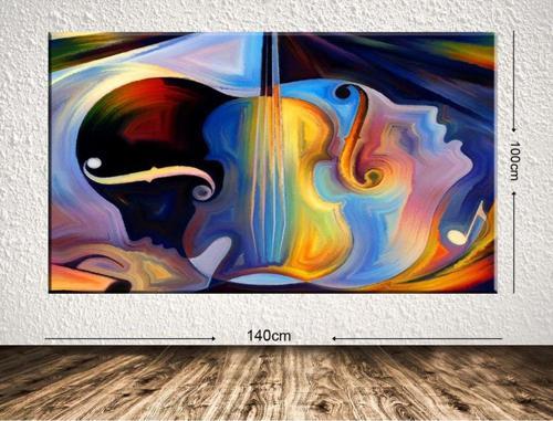 Dev Boyut Dekoratif Kanvas Tablo 100x140 cm
