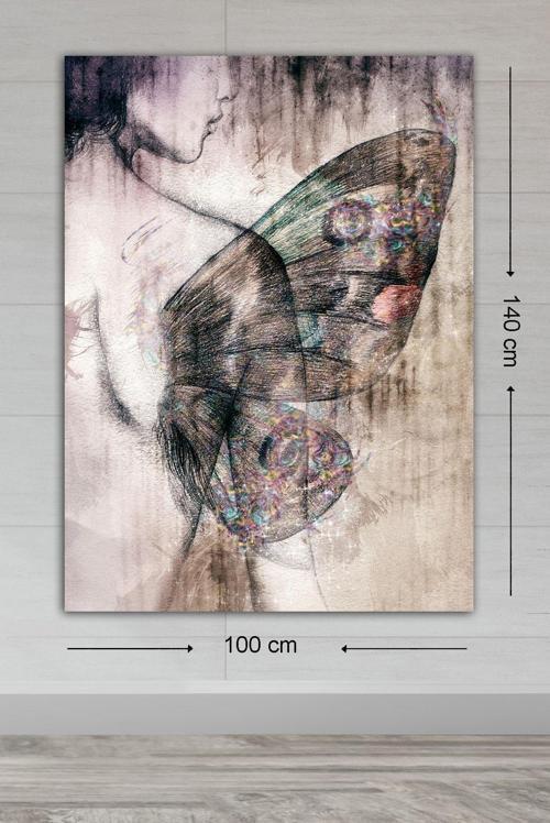 Dev Boyut Dekoratif Kanvas Tablo 100x140 cm