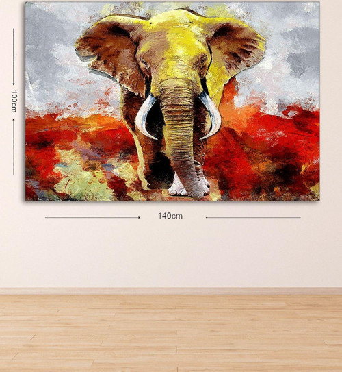Dev Boyut Dekoratif Kanvas Tablo 100x140 cm