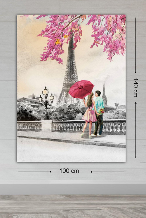 Dev Boyut Dekoratif Kanvas Tablo 100x140 cm