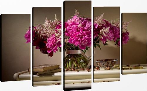 5 Parçalı Kanvas Tablo 60x100 cm