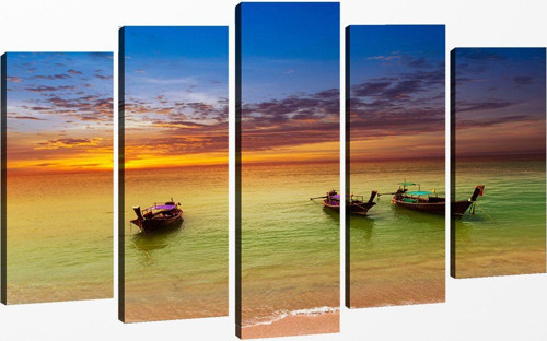 5 Parçalı Kanvas Tablo 60x100 cm