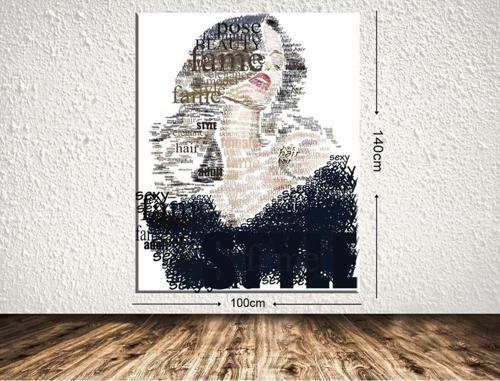 Dev Boyut Dekoratif Kanvas Tablo 100x140 cm