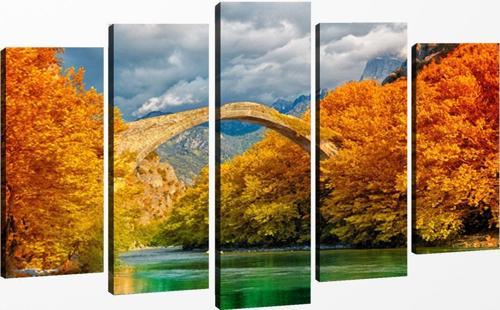 5 Parçalı Kanvas Tablo 60x100 cm