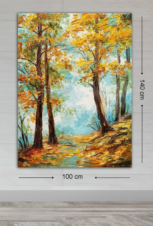 Dev Boyut Dekoratif Kanvas Tablo 100x140 cm