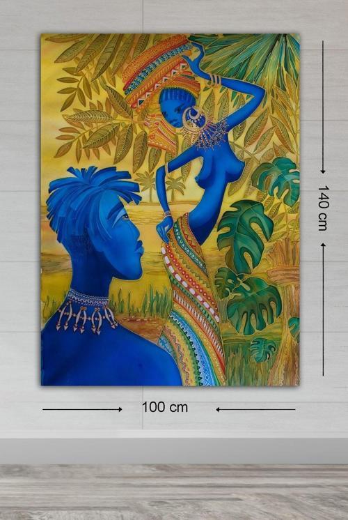 Dev Boyut Dekoratif Kanvas Tablo 100x140 cm