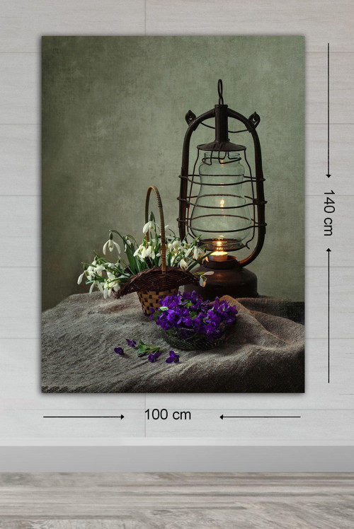 Dev Boyut Dekoratif Kanvas Tablo 100x140 cm