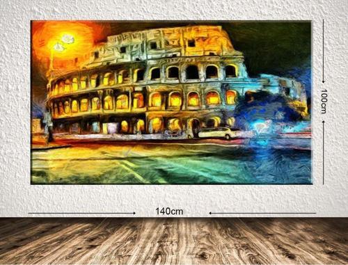 Dev Boyut Manzara Kanvas Tablo 100x140 cm
