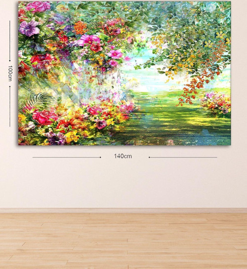 Dev Boyut Dekoratif Kanvas Tablo 100x140 cm