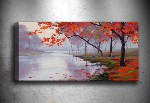 30x90 cm Manzara Kanvas Tablo