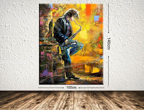 Dev Boyut Dekoratif Kanvas Tablo 100x140 cm