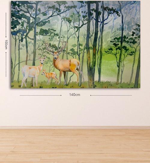 Dev Boyut Dekoratif Kanvas Tablo 100x140 cm