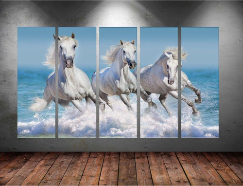 Dev Boyut 5 Parçalı Kanvas Tablo 150x90 cm