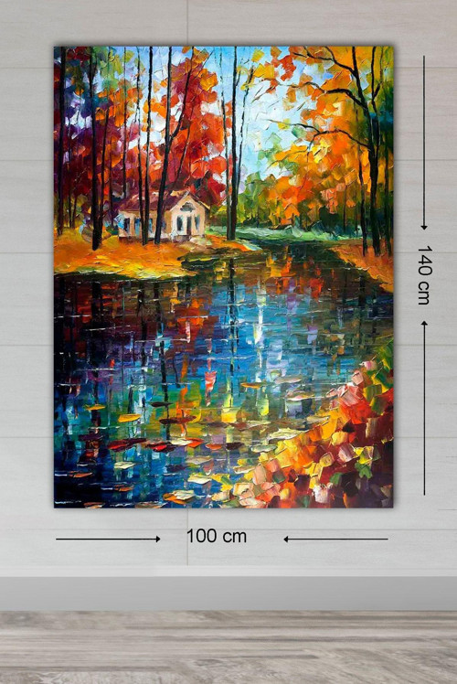 Dev Boyut Dekoratif Kanvas Tablo 100x140 cm