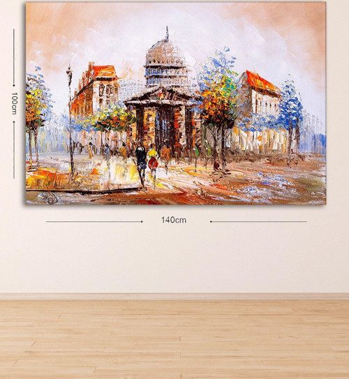 Dev Boyut Dekoratif Kanvas Tablo 100x140 cm