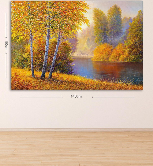 Dev Boyut Dekoratif Kanvas Tablo 100x140 cm