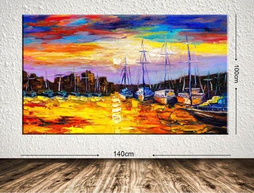 Dev Boyut Manzara Kanvas Tablo 100x140 cm