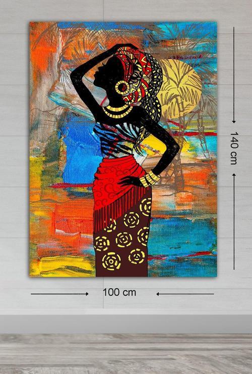 Dev Boyut Dekoratif Kanvas Tablo 100x140 cm