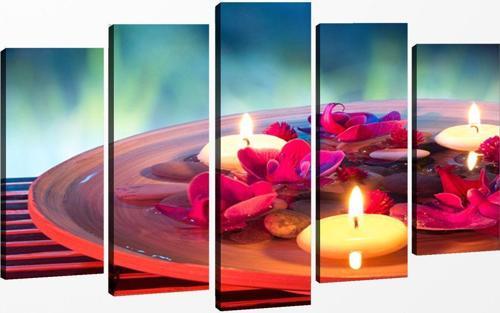 5 Parçalı Kanvas Tablo 60x100 cm