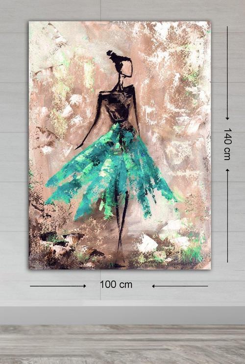Dev Boyut Dekoratif Kanvas Tablo 100x140 cm