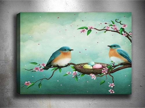30x40 cm Tropikal Kanvas Tablo