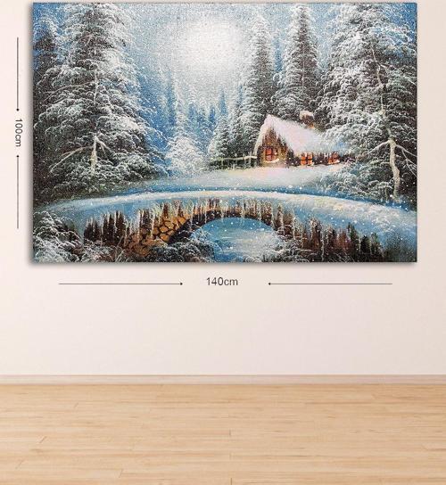 Dev Boyut Dekoratif Kanvas Tablo 100x140 cm