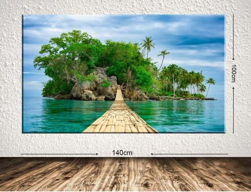 Dev Boyut Manzara Kanvas Tablo 100x140 cm