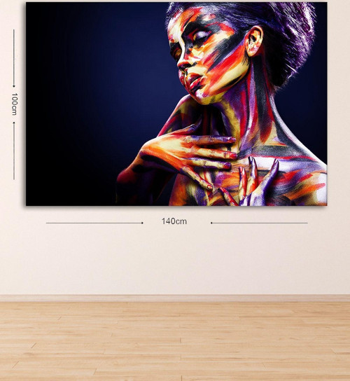 Dev Boyut Dekoratif Kanvas Tablo 100x140 cm