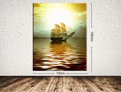 Dev Boyut Manzara Kanvas Tablo 100x140 cm