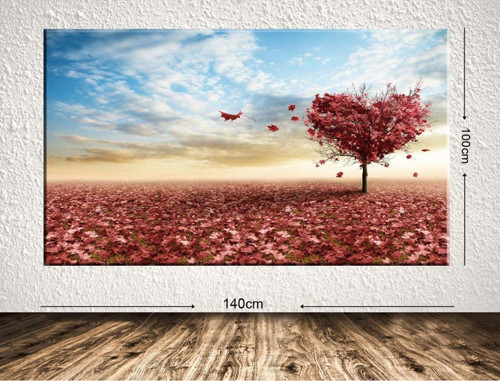 Dev Boyut Dekoratif Kanvas Tablo 100x140 cm