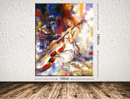 Dev Boyut Dekoratif Kanvas Tablo 100x140 cm