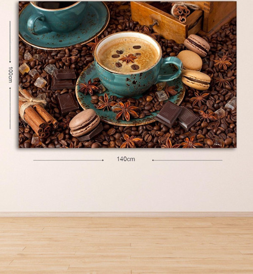 Dev Boyut Dekoratif Kanvas Tablo 100x140 cm