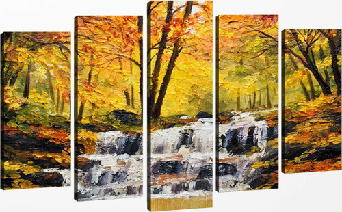 5 Parçalı Kanvas Tablo 60x100 cm