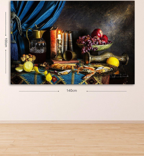Dev Boyut Dekoratif Kanvas Tablo 100x140 cm