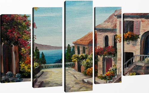 5 Parçalı Kanvas Tablo 60x100 cm