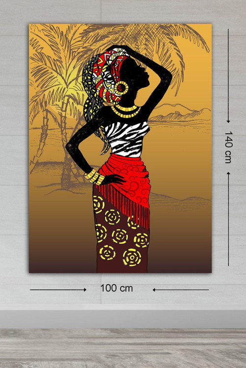 Dev Boyut Dekoratif Kanvas Tablo 100x140 cm