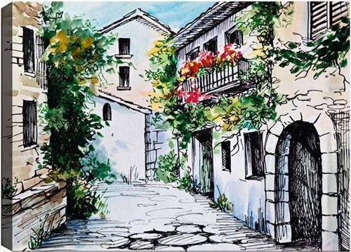 50x70 cm Manzara Kanvas Tablo