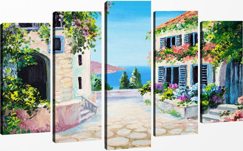 5 Parçalı Kanvas Tablo 60x100 cm