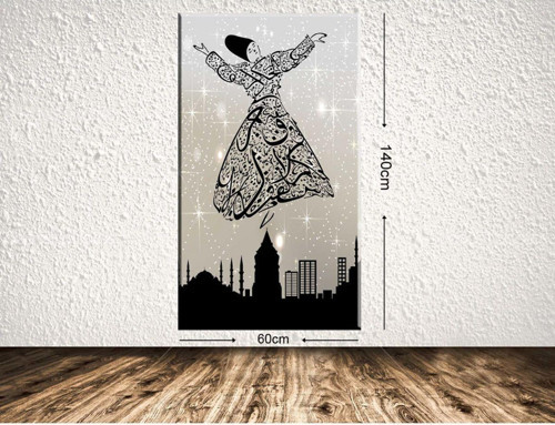 Dev Boyut Dekoratif Kanvas Tablo 60x140 cm