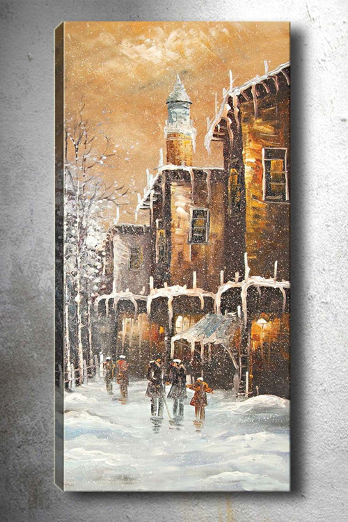 30x90 cm Manzara Kanvas Tablo