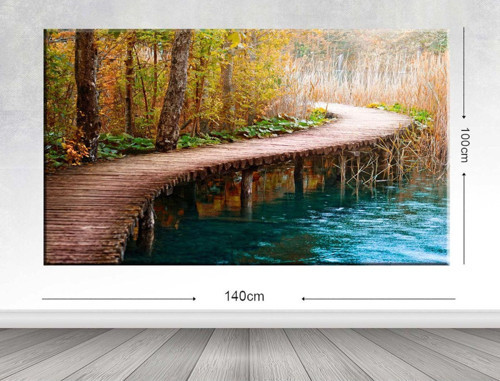 Dev Boyut Manzara Kanvas Tablo 100x140 cm