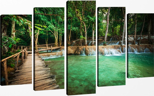 5 Parçalı Kanvas Tablo 60x100 cm