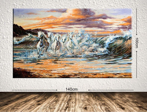 Dev Boyut Dekoratif Kanvas Tablo 100x140 cm