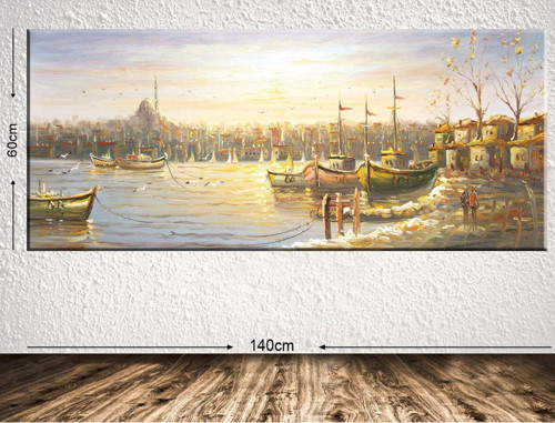 Dev Boyut Manzara Kanvas Tablo 60x140 cm