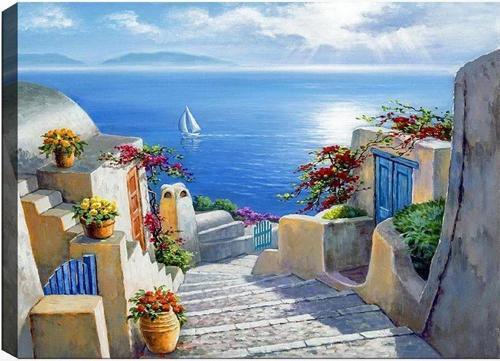 50x70 cm Manzara Kanvas Tablo